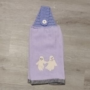 Glow In The Dark Ghost Hanging Crochet Kitchen Hand Towel